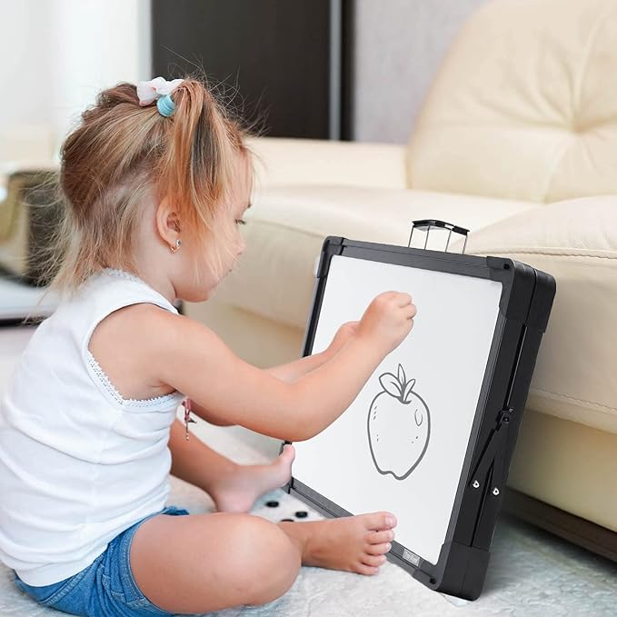 Small Dry Erase White Board – TANKEE Magnetic Desktop Foldable Whiteboard - Image 7