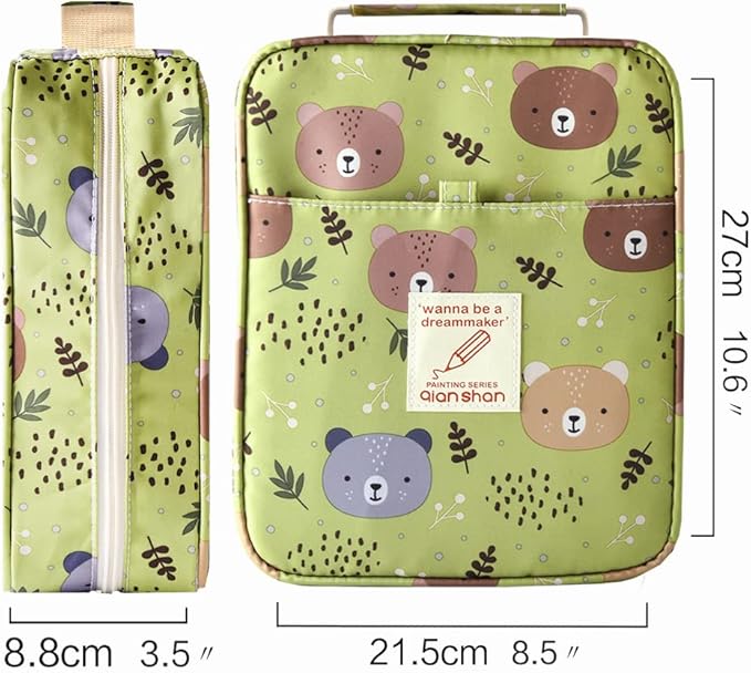 qianshan Pencil Case Holder Slot - Holds 202 Colored Pencils or 136 Gel Pens - Image 4