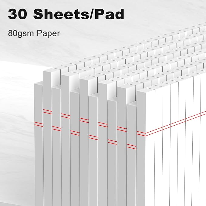 AILZFEI 12pcs Small Note Pad 5x8 College Ruled White Legal Pads Paper Notepads - Image 3