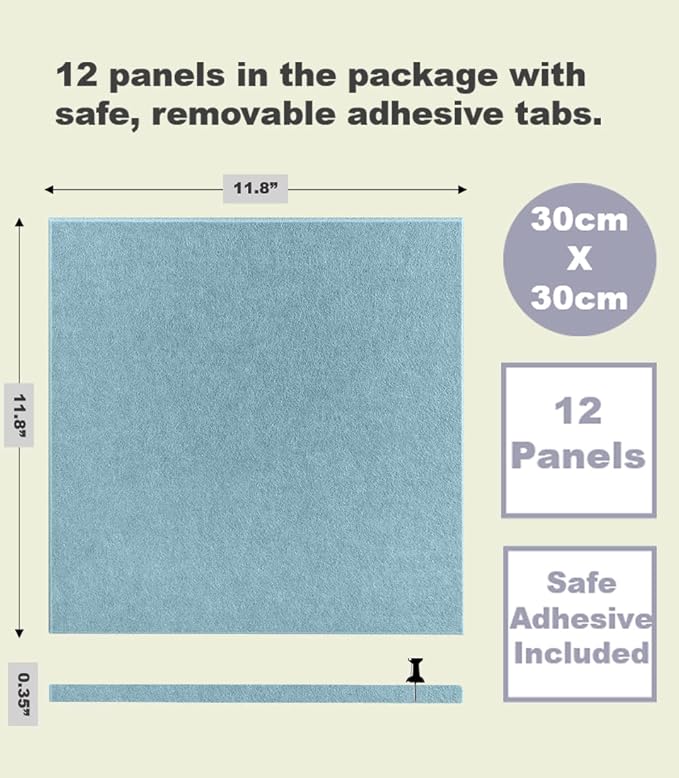 DECORITA Felt Wall Tiles | Large Cork Board Alternative | Aesthetic Felt - Image 3