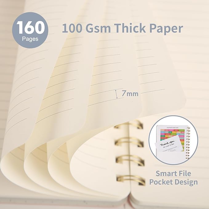 Spiral Notebook-5.75" x 8.125" College Ruled Journal - Image 3