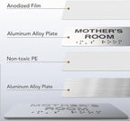 Exit Signs with Raised Text & Grade 2 Braille, Brushed Aluminum/Silver Finish - Image 3