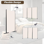 CHOSENM Room Divider, 3 Panel Folding Privacy Screens - Image 4