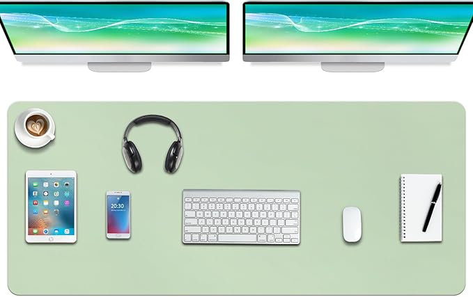 Boutilon Leather Desk Pad Protector, Non-Slip Mouse Pad, Laptop Desk Pad by Boutilon