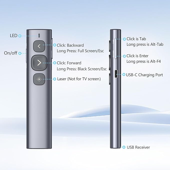 Norwii N95 Bluetooth Presentation Clicker - Image 9