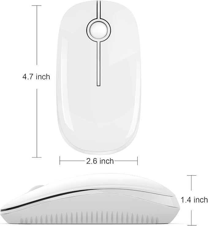 VssoPlor Wireless Mouse, 2.4G Slim Portable Computer Laptop Mouse - Image 7