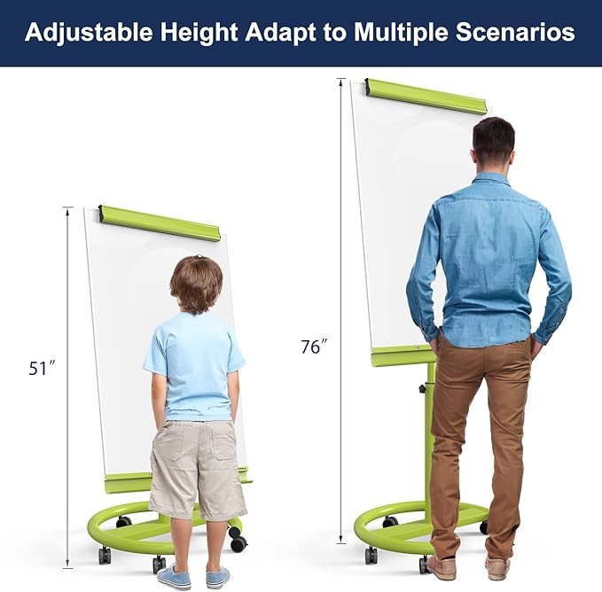 TSJ OFFICE Rolling Whiteboard Standing - Image 3