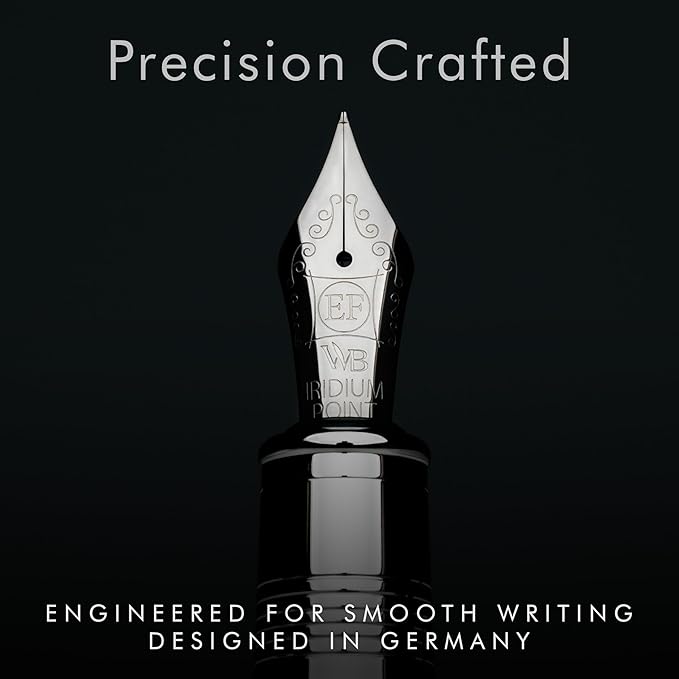 Wordsworth & Black Majesti Fountain Pen-, Luxury Case, Chrome Finish; Extra - Image 5