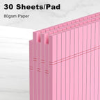 AILZFEI Pink Legal Pad Note Pads 8.5 x 11 inch, Wide Ruled Clear Print Writing - Image 3