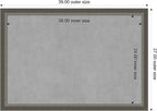 Amanti Art Silver Framed Magnetic Board 27x39 Large Vision Board - Image 3