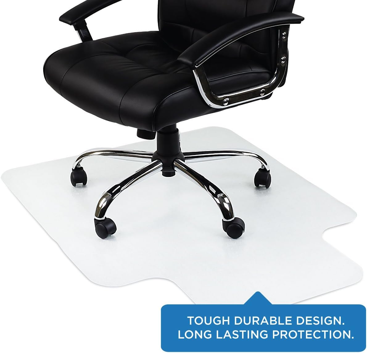 Mount-It! Clear Chair Mat for Carpet