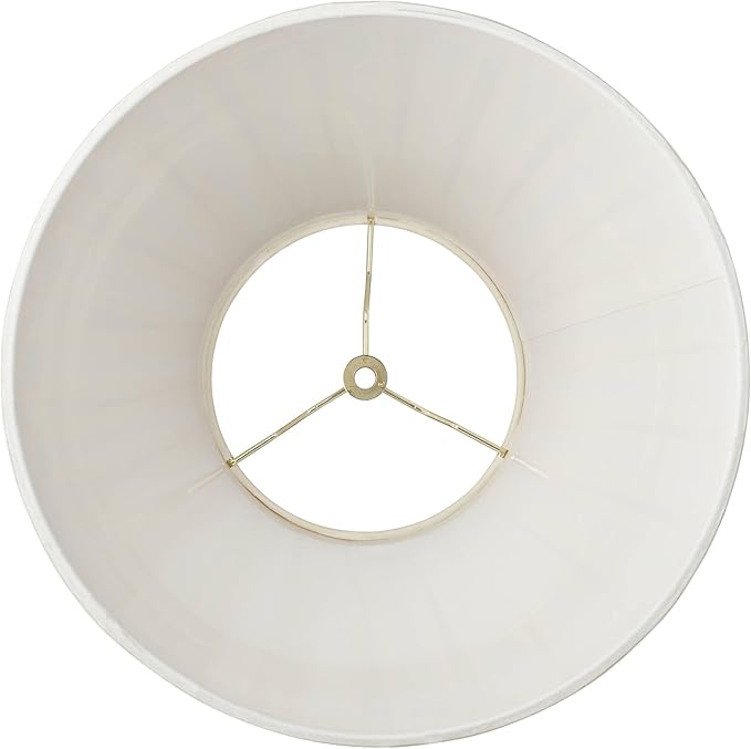 Creme Linen Large Box Pleat Lamp Shade 7" Top x 14" Bottom x 11" High - Image 5