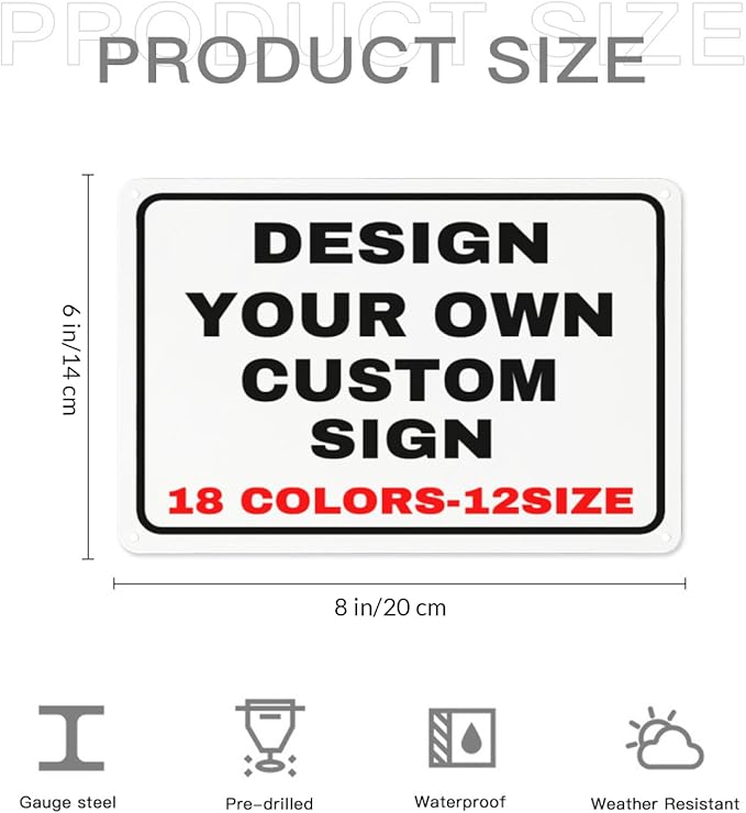 Custom Signs Outdoor Metal Personalized Signs - Image 4