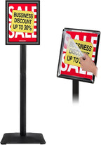 INNOVSIGN Heavy Duty Adjustable Pedestal Poster Sign Stand, 8.5x11 Aluminum by INNOVSIGN