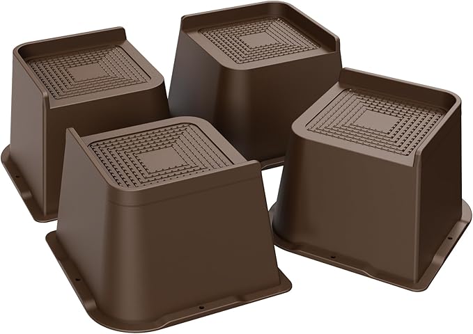 MXMZHXU Bed Risers 2 inch, 3 inch, 4 inch, 6 inch or 8 inch Heavy Duty by MXMZHXU