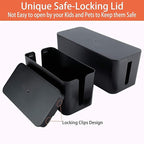 YaeCCC Cable Management Organizer Box Power Strips Hider Power Cords Hider - Image 8