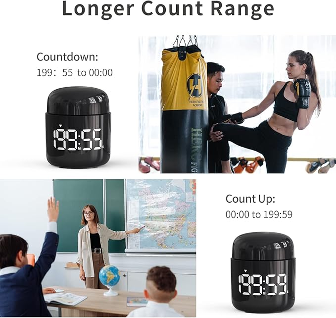 MeesMeek Digital Kitchen Timer, Countdown Countup Timer - Image 4