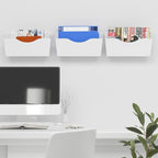 3 Pockets Magnetic File Holder for File Cabinets, Refrigerator, Magnetic Paper - Image 3