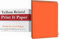 Print It - Vellum Bristol Colored Cardstock Cover Paper, 67 Lb, 8.5" X 11” by Unknown