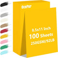OcePor 100 Sheets Yellow Cardstock Paper, Colored Printer Paper 8.5 x 11 by OcePor