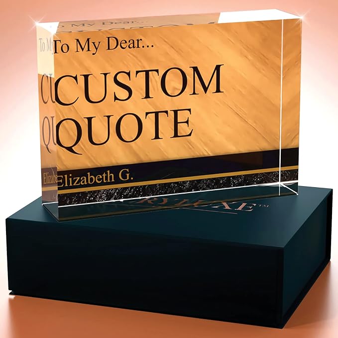 Personalized Gifts, Custom Quote Block Letter Board, Crystal-Clear Acrylic - Image 4