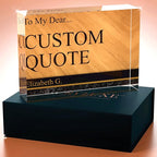 Personalized Gifts, Custom Quote Block Letter Board, Crystal-Clear Acrylic - Image 4