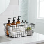 HDYOUDO Metal Black Large Wire Basket Food Storage Organizer, pantry organizers - Image 4