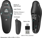 2-in-1 USB Type C Presentation Clicker Wireless Presenter Remote - Image 6