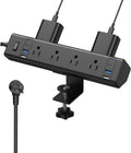 40W Fast Charging Station, Desk Clamp Power Strip, 4 USB-C Ports & 8 AC Outlets