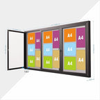 71×36 Inch Lockable Enclosed Bulletin Board, Weather-Resistant Outdoor - Image 2