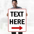 Custom Arrow, Custom Directional Sign, Right Arrow, 24x30 Inches, 55 mil thick - Image 2