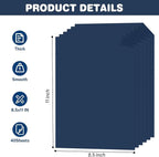 Cardstock 8.5 X 11, 40 Sheets Dark Blue Card Stock, 75lb/ 200gsm Copy Paper - Image 2