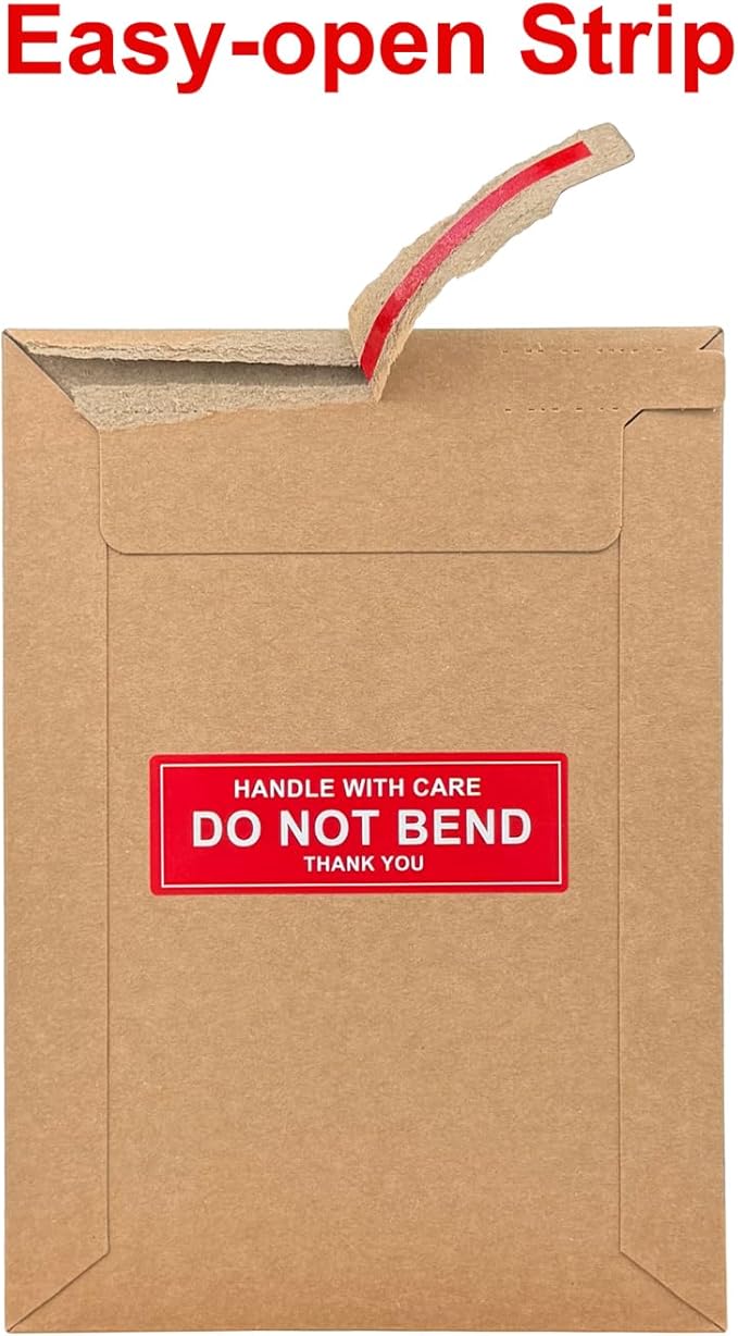 Neehows 100 Pack 5x6.9" Rigid Mailers Cardboard Envelopes, 400GSM Kraft Photo - Image 6