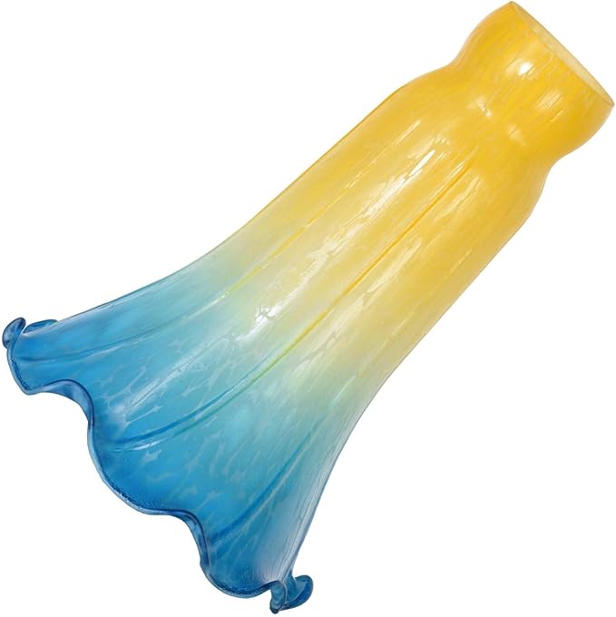 Bieye LS14 Lily Flower Blown Glass Lampshade by Bieye