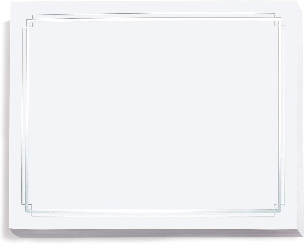 PaperDirect Foil Elegance Specialty Certificates, 50 Sheets of 38lb White Paper