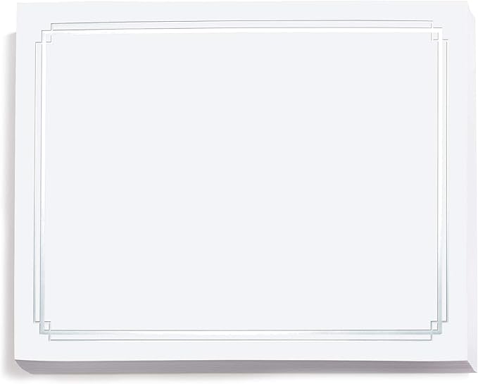 PaperDirect Foil Elegance Specialty Certificates, 50 Sheets of 38lb White Paper by PaperDirect