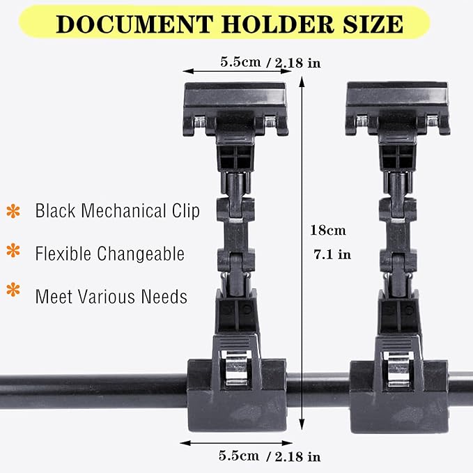 Adjustable Paper Holder Copy Holder, Flexible Rotating Clips, Handy Artist - Image 3