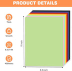 Cardstock 8.5 X 11, 40 Sheets 10 Colors Card Stock, 75lb/ 200gsm Copy Paper - Image 2