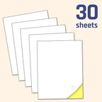 30 Sheets, Printable White Sticker Paper, Laser/Inkjet Printing - Image 3