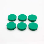 Bullseye Office 24 Round Green Fridge Magnets, Button Shaped, Small Colorful - Image 9
