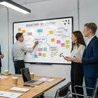 Magnetic Whiteboard 60x36 Inches Black Aluminum Frame, Large Wall Mount White - Image 5