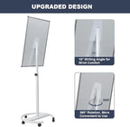 Mobile Whiteboard, 36x24 Inches Standing White Board on Wheels, Portable - Image 3