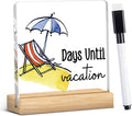 Funny Vacation Countdown Gifts for Women Men, Halloween Christmas Holiday Gifts by YUANHAO