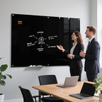 MaxGear Glass Whiteboard, Tempered Magnetic Dry Erase Board 72 x 48 Inch Black - Image 2