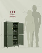 VASAGLE Floor Storage Cabinet, Freestanding Storage Unit - Image 3