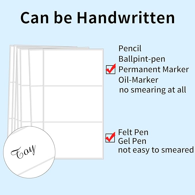 STARLIBOO Removable Colored Labels Stickers, 3X5 Inch Removable Large Label - Image 3