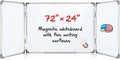 72" x 24" Foldable Whiteboard Dry Erase Board Large Tri Folding Whiteboard