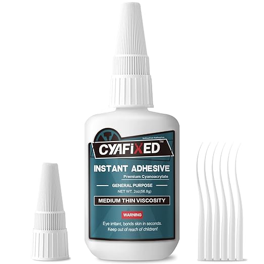Medium-Thin Super Glue, 56.8 Gram Fast CA Glue by CYAFIXEDSUPERGLUE