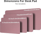 Aothia Leather Desk Pad Protector, Mouse Pad, Office Desk Mat, Non-Slip PU - Image 8