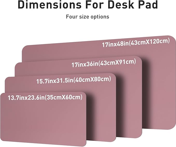 Aothia Leather Desk Pad Protector, Mouse Pad, Office Desk Mat, 31.5" x 15.7" - Image 8